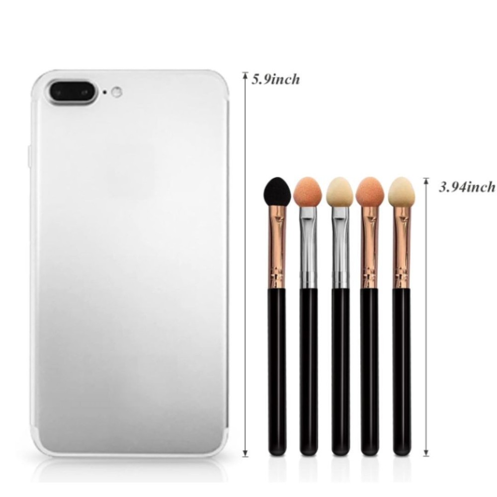 Eyeshadow Applicators Sponge Double Sided Reusable 5Pcs Professional Blendable