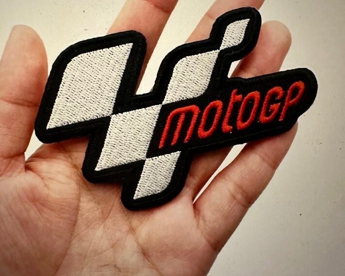 MOTO GP EMBROIDERED PATCH IRON-ON PATCH...NOT EASILY FOUND...