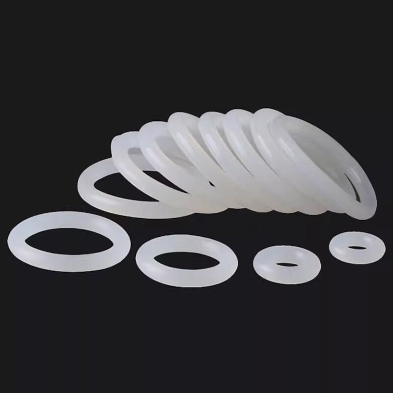 Food Grade O-Ring 5.0 mm Cross Section Clear Silicone Rubber O Rings O.D 17~150m