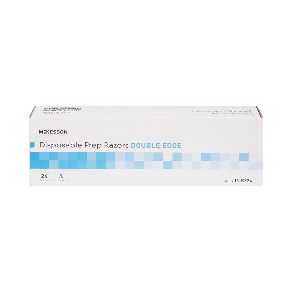 McKesson Razor Double Edged Single Blade Blue 24 per Box 16-RZ24
