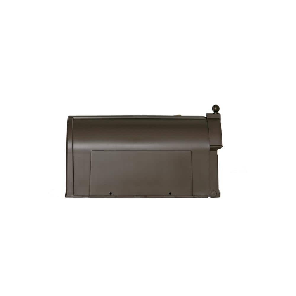 Bronze Post Mount Mailbox, Large, Keeps Mail Dry, Heavy Duty for Rural
