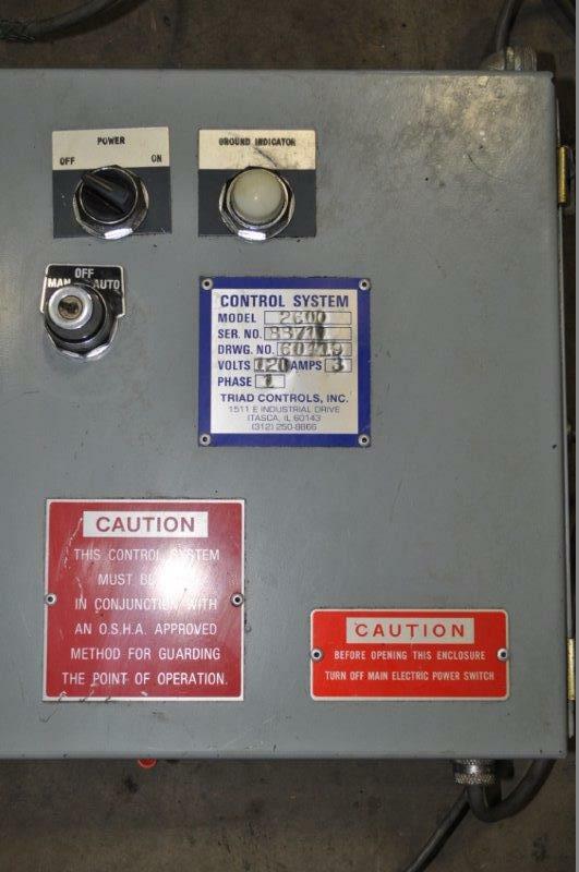6″ x .187 DYNAMIC FEED WIRE SERVO FEEDER MOTOR: 220/60/3
