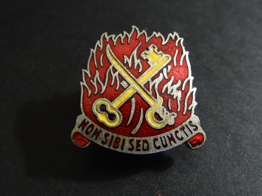 Original WWII US Army Quartermaster Replacement Training DUI Crest, Pinback