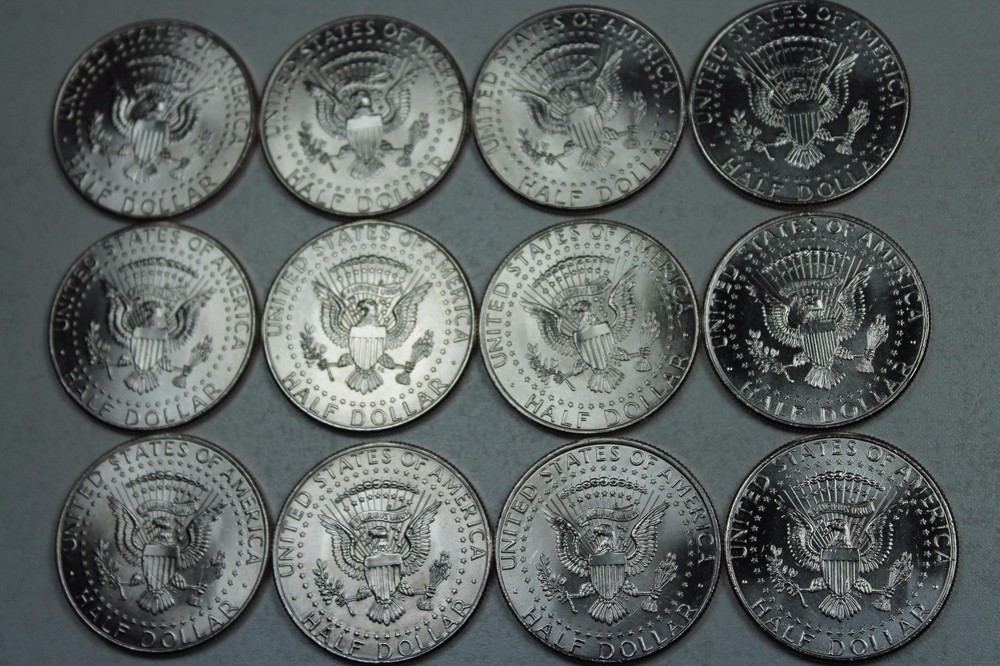 2012 2013 2014 2015 2016 2017 P D Kennedy Half Uncirc Mint roll Set 2012-2017
