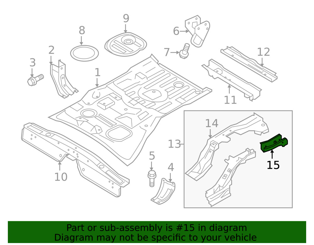 Genuine Mitsubishi Rail End 5253H202