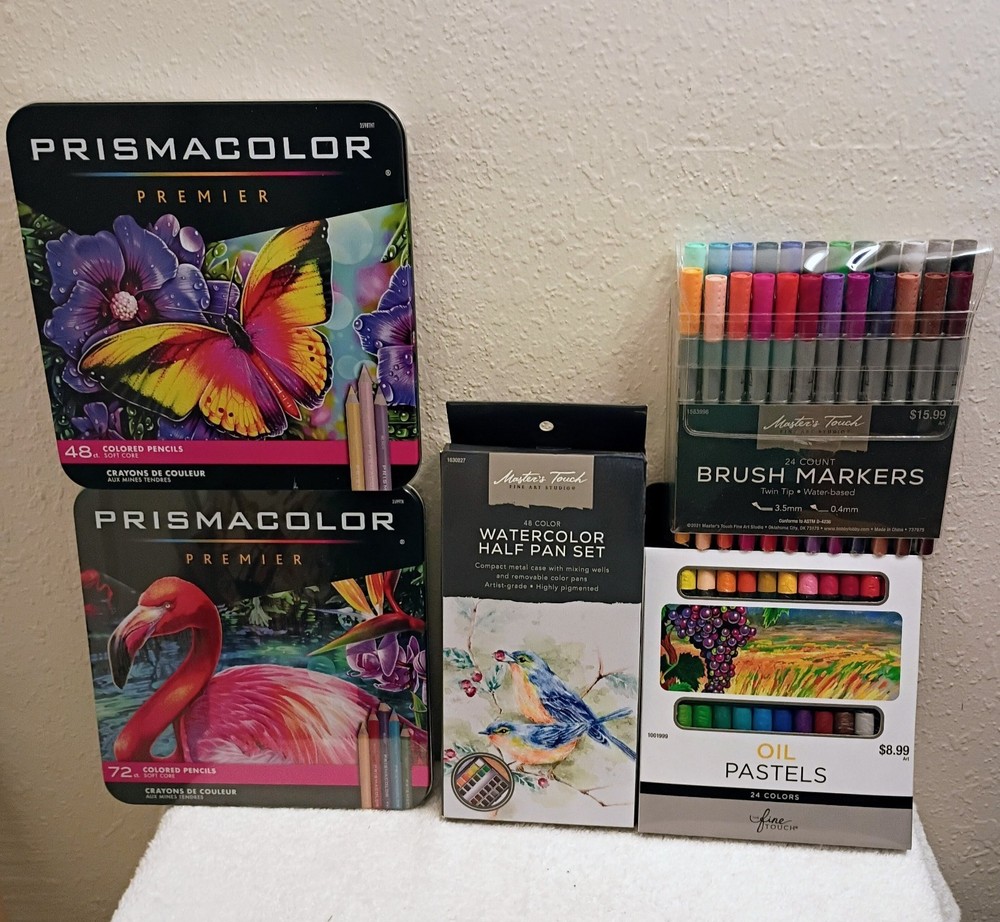 Bundle Of 5 Art Crafts Items For Drawing. See Specific Description Below.