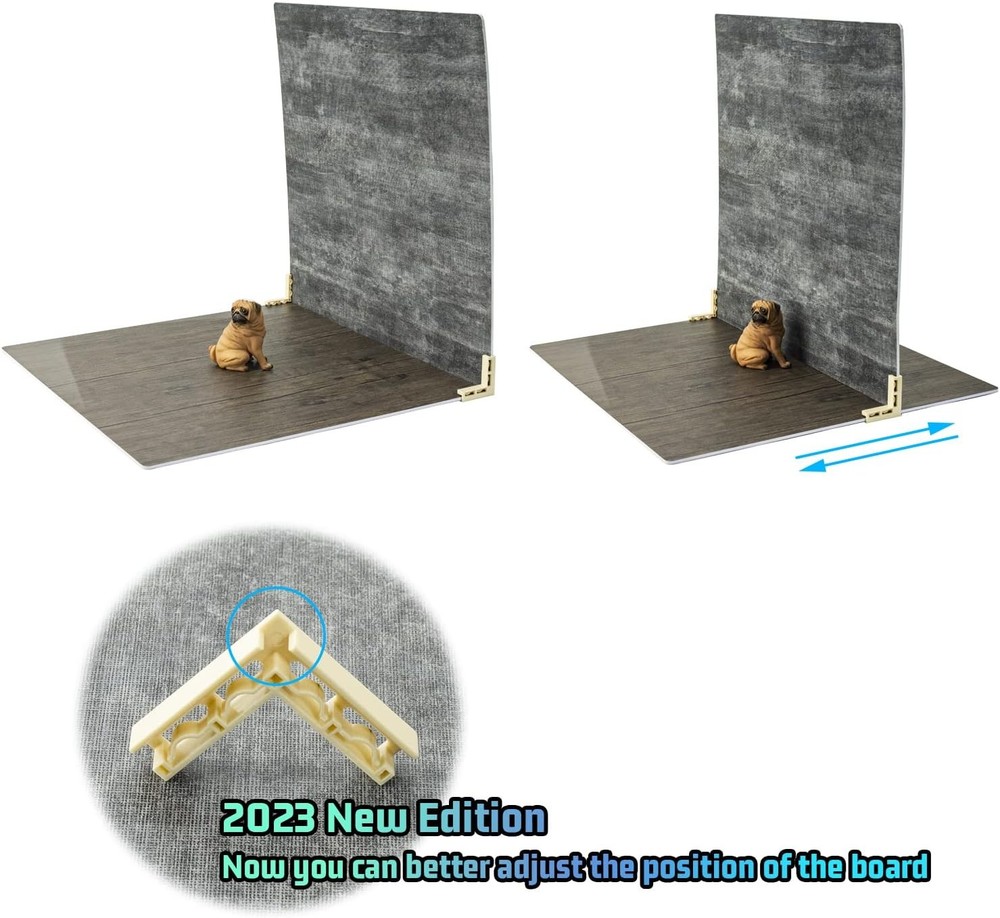 Adjustable Universal Backdrop Board Bracket Vertical L Shape 2 pack