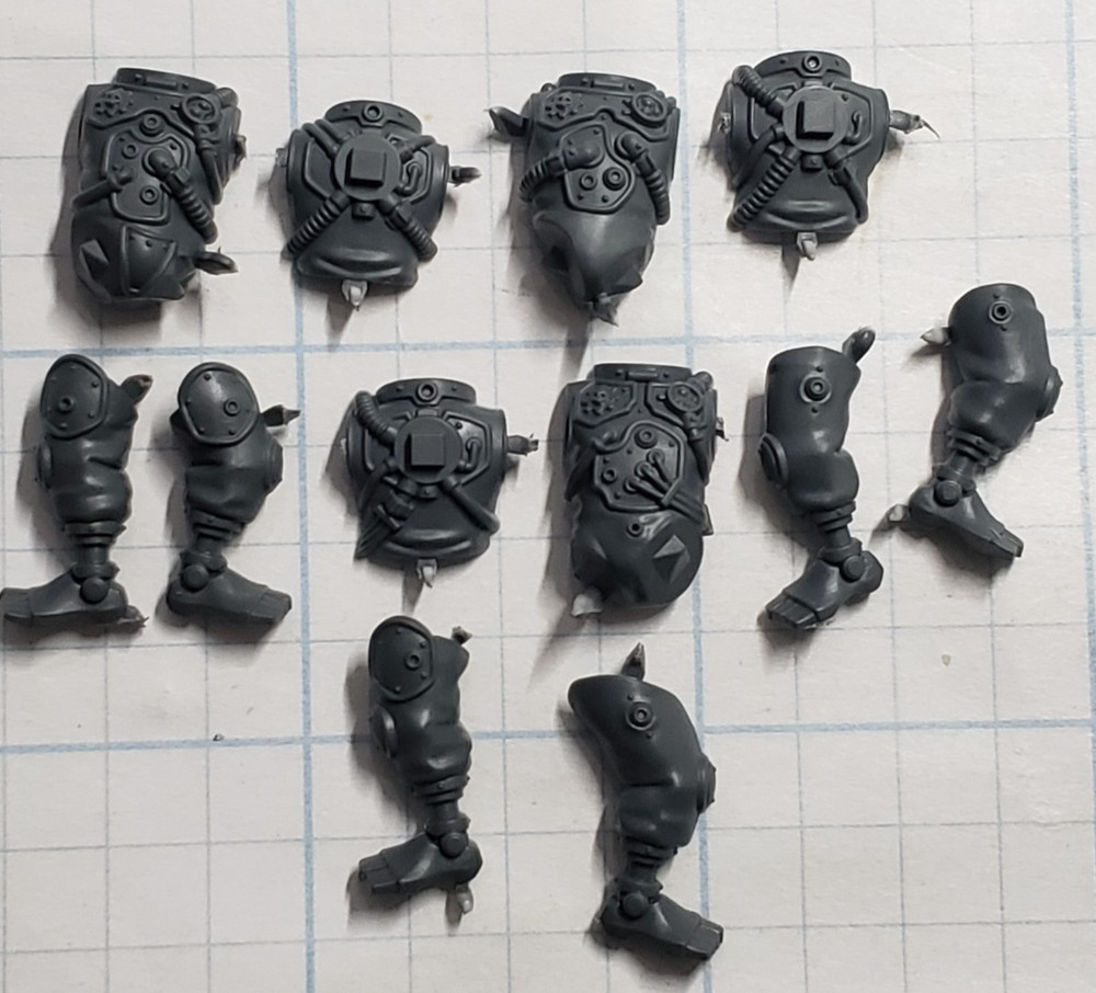 40k Adeptus Mechanicus Bits Battleclade Servitor Bionic Torso Legs x3 Set