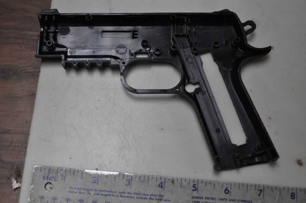 Crosman 1911BB .177 cal Black Plastic Right Side Frame Half, see pics for info