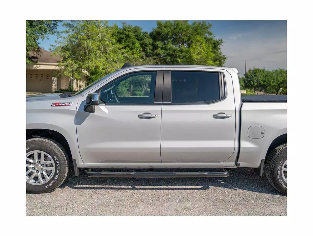 Ionic 3" Black Nerf Bars Fit 2010-2025 RAM 2500/3500 Mega Cab