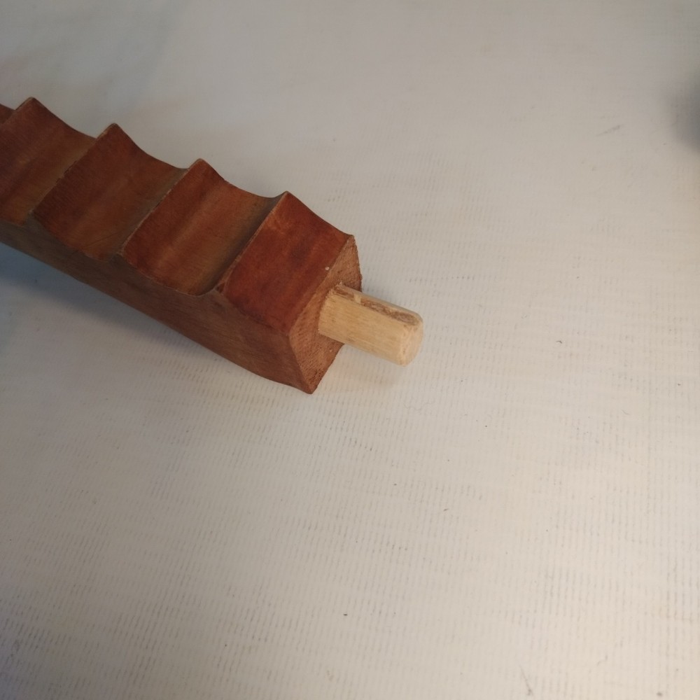 Wooden Hand Carved String Guitar *No Strings *Chip