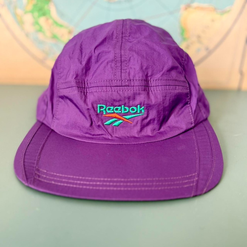 Purple Reebok nylon 5 panel cycling/hiking cap. New without tags