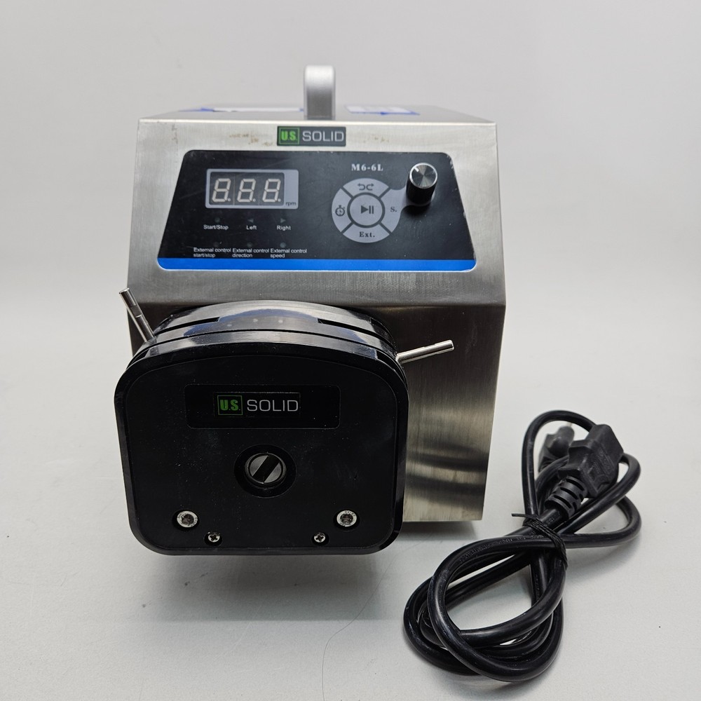 U.S. Solid M6-6L Variable-Speed, Compact Industrial Peristaltic Pump High-Flow
