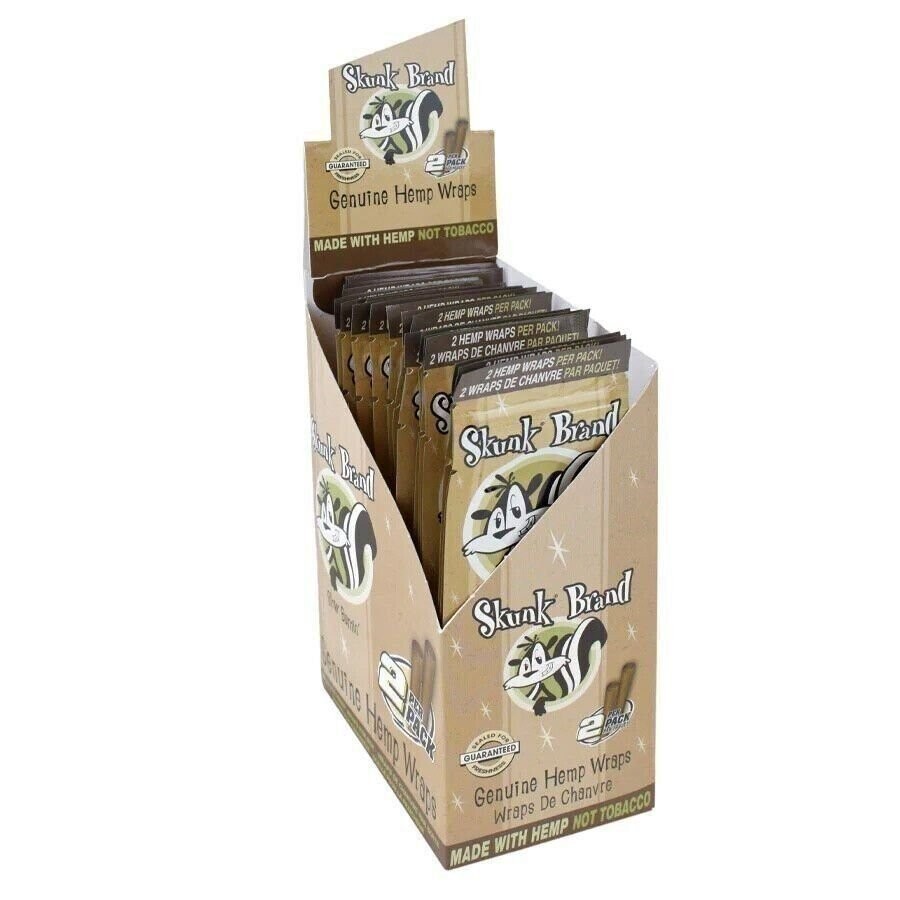 Skunk Brand Wraps - 2 Wraps Per Pack - (25 Packs)