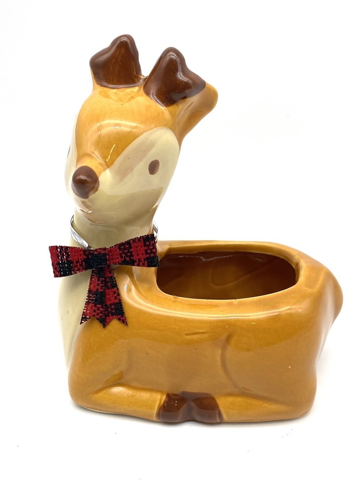 Dexter Deer Ceramic Planter/Pot 5x4x3”