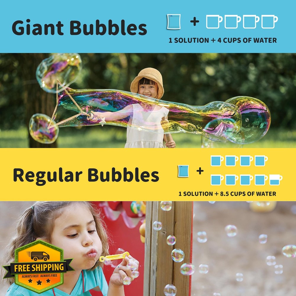 Uncle Bubble Concentrated Solution, Machine Wand Gun Mower Refill