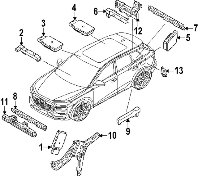 Genuine Audi Control Module 85H-962-133-AB