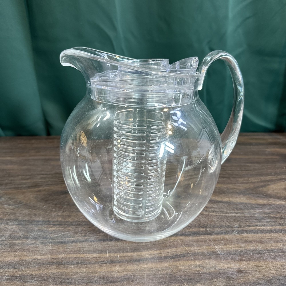 Clear Acrylic 3.5 Qt Pitcher With Fruit Infuser
