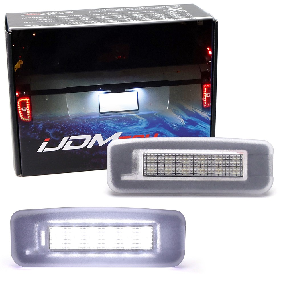 White Full LED License Plate Lights Kit For 2000-2007 Ford Focus MK1 US Models