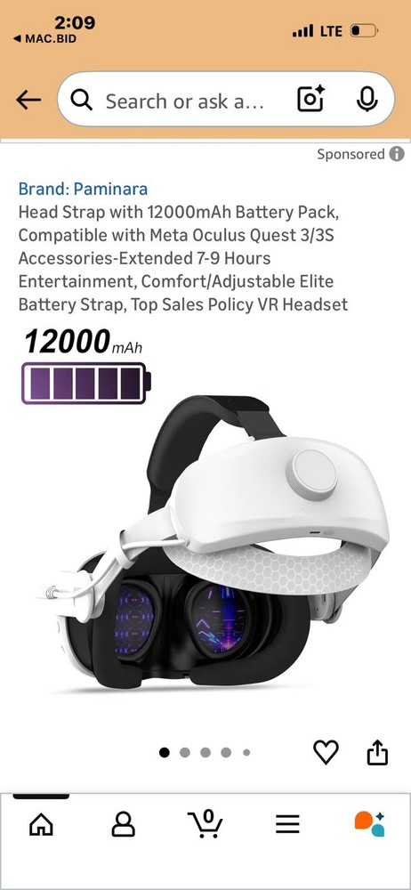 Paminara Adjustable Vr Headstrap