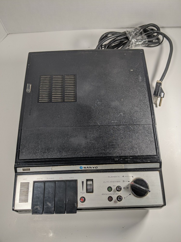 Vintage Sanyo Telephone Answering System Model: M-139D4