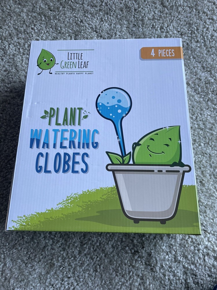 Blown Glass Plant Watering Globes, 4-Pack