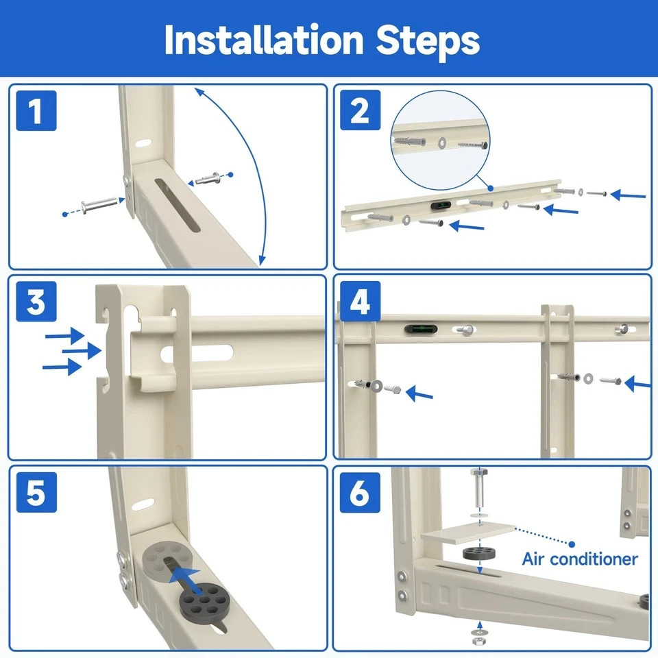 Mini Split Air Conditioner Bracket: Wall Mount for Ductless Mini Split AC/Hea...