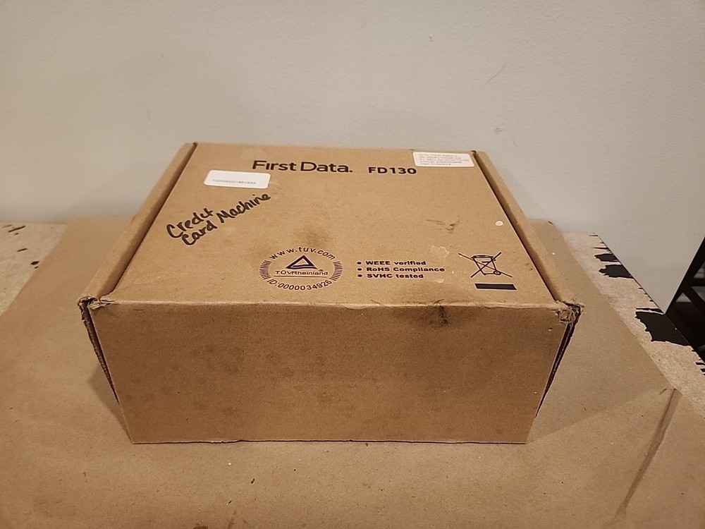 First Data FD130 Credit Card Machine w/Power Supply New Open Box
