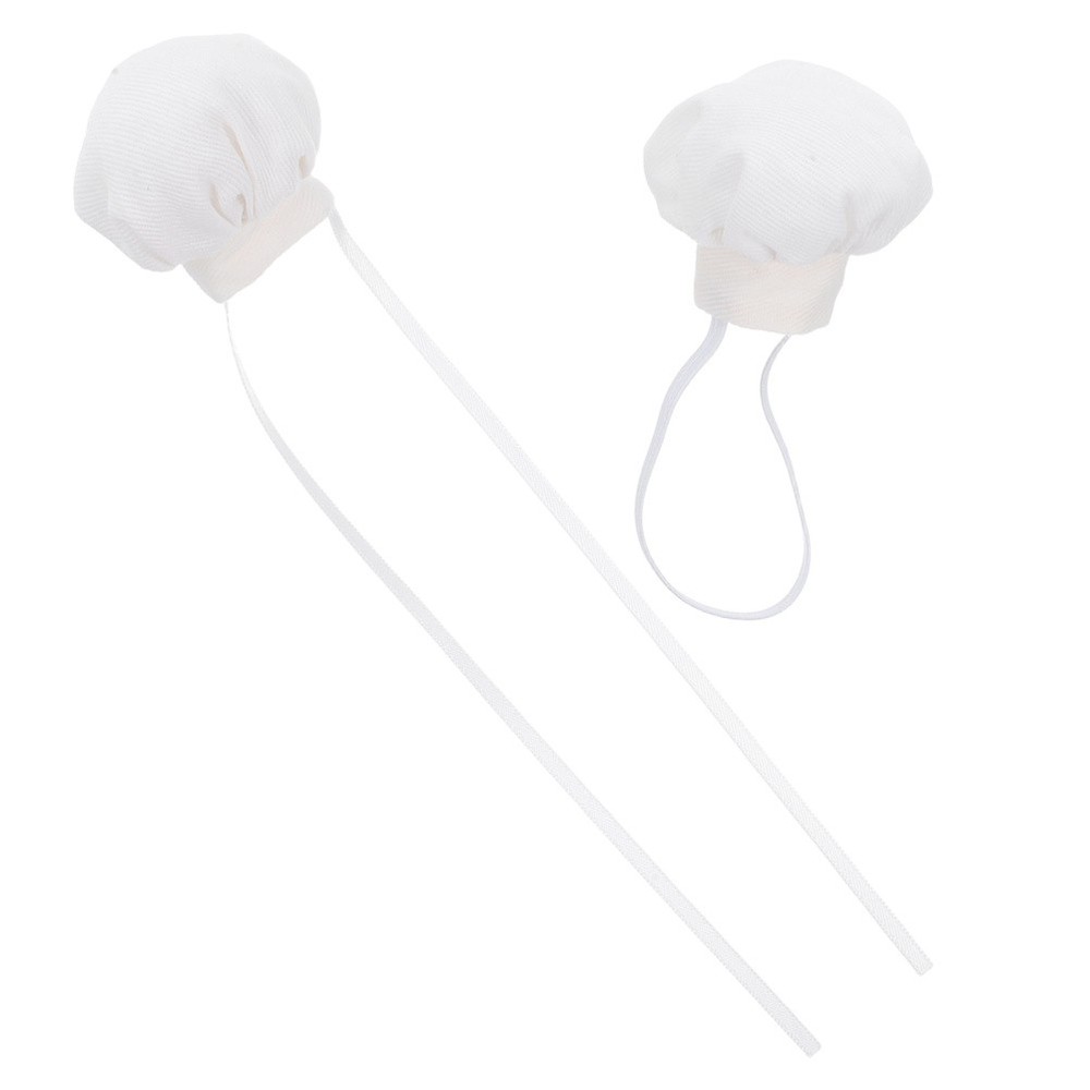 2 Pcs Miniature Hats for Doll Small Decorative Kitchen Cooking Tiny