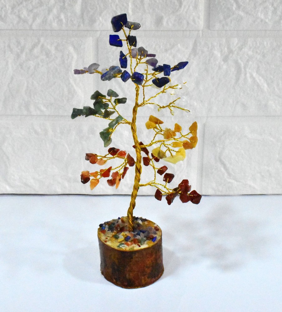 100 Chips Gemstone Tree | 7 Chakra | Healing Crystal Tree