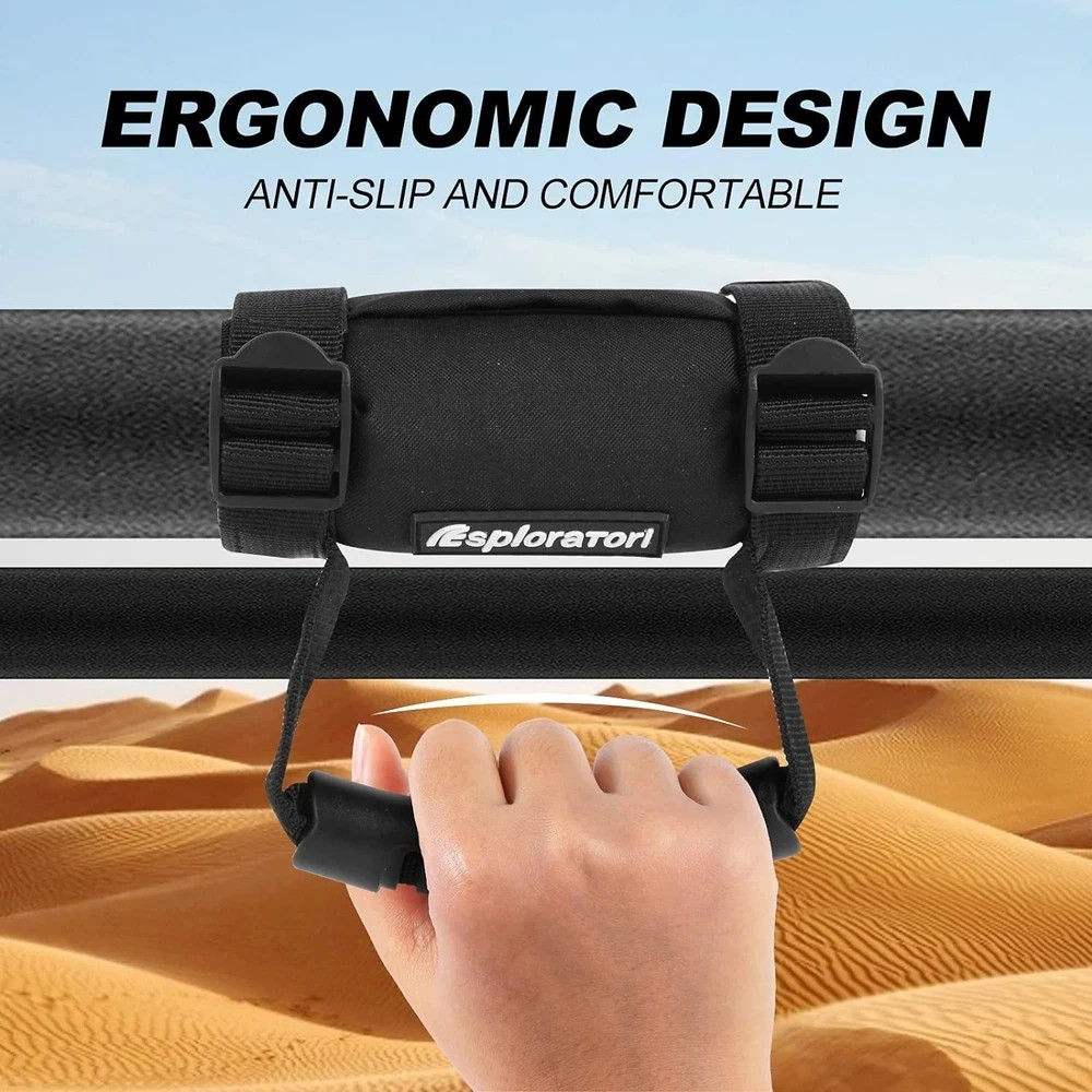 UTV Roll Bar Grab Handle Grips, UTV Grab Handles 4 Pack(black)