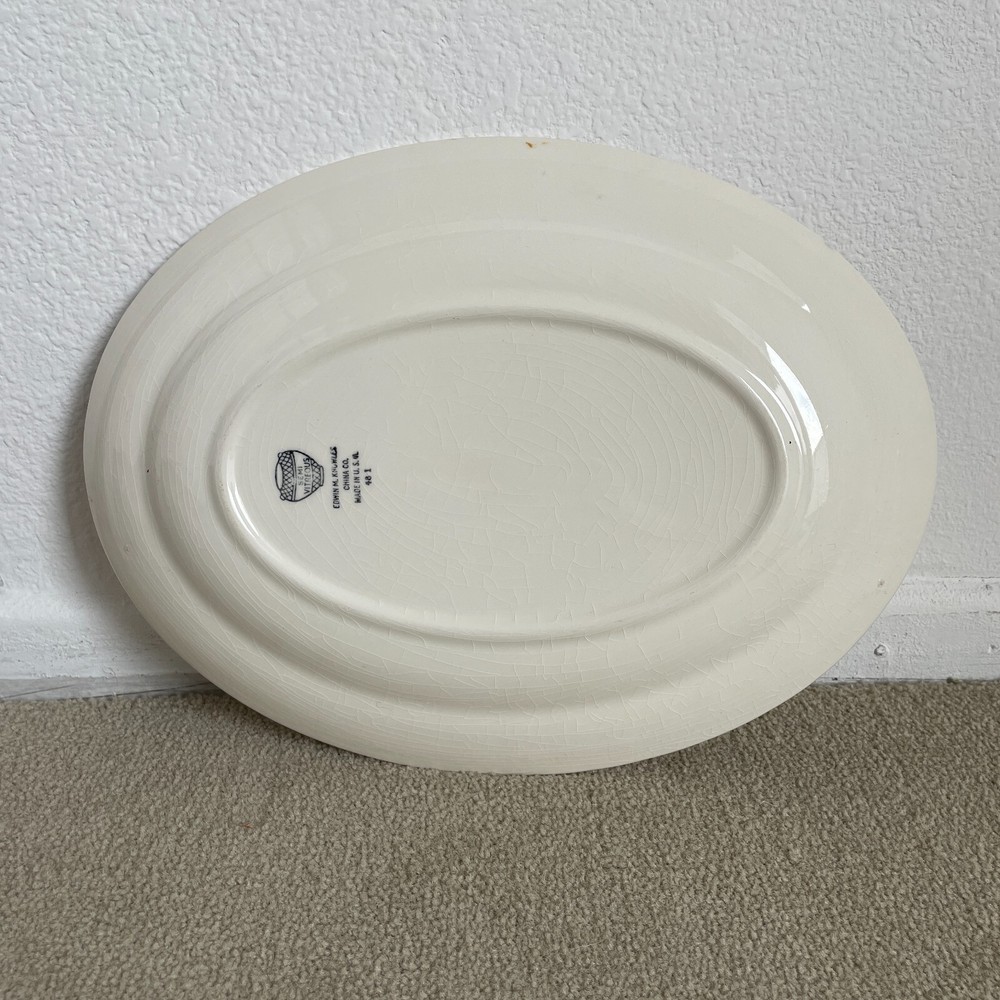 1940s Edwin M. Knowles Serving Platter