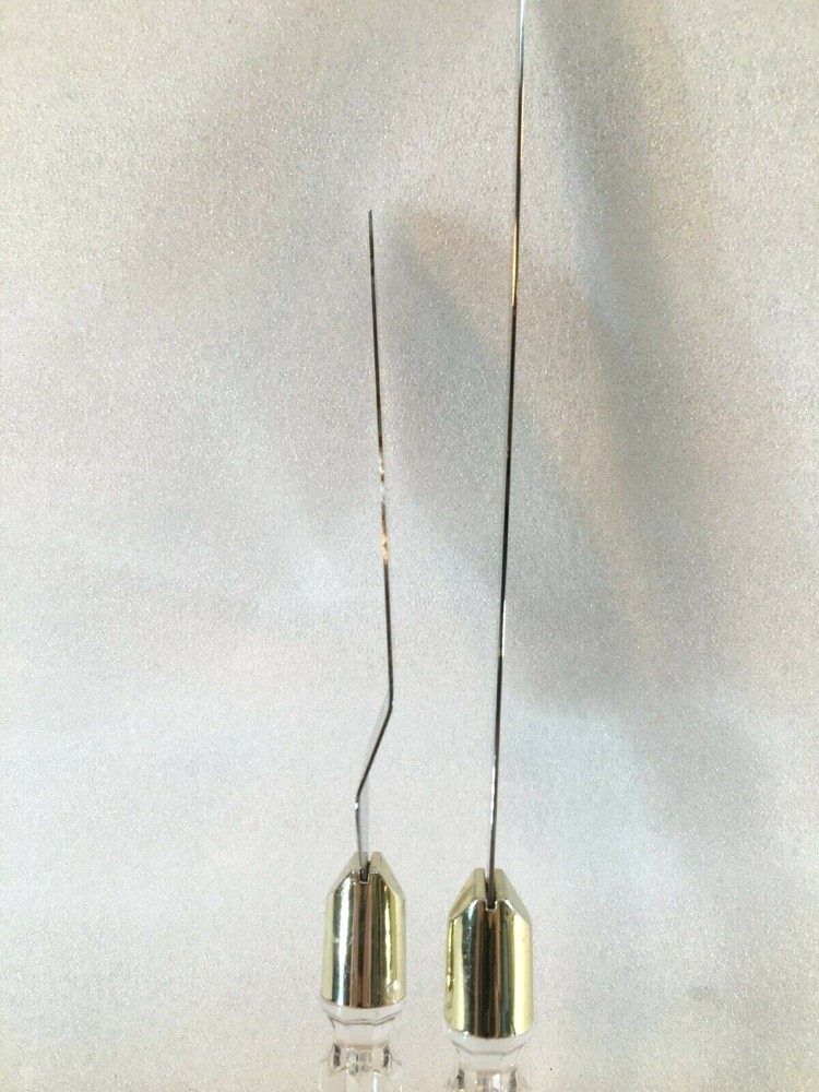 Stainless Steel Knife & Server Set Clear Acrylic Handles