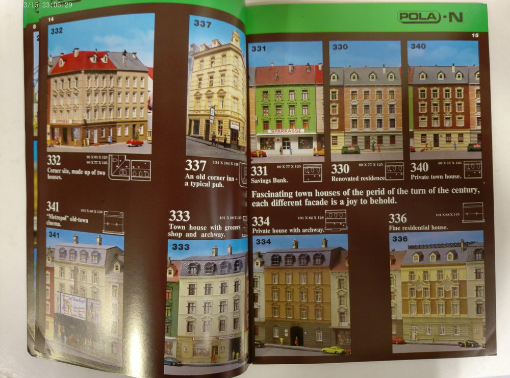 POLA 1982 Model Construction Kits HO-N Catalog