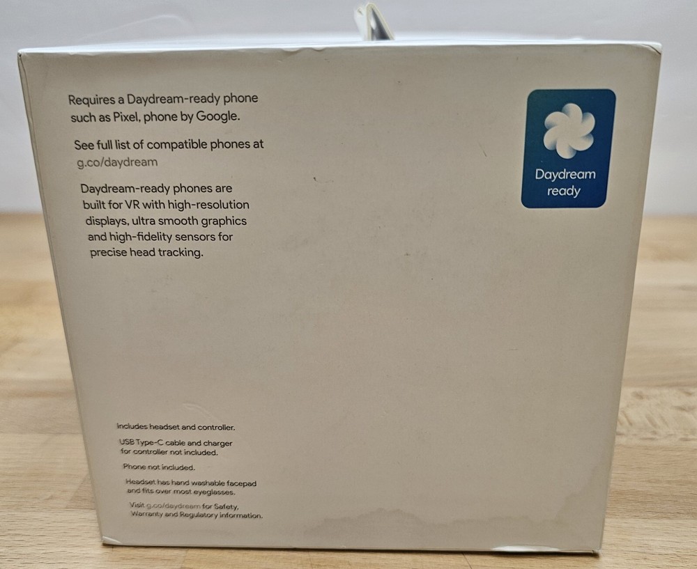 Google Daydream View Virtual Reality VR Headset Gray New