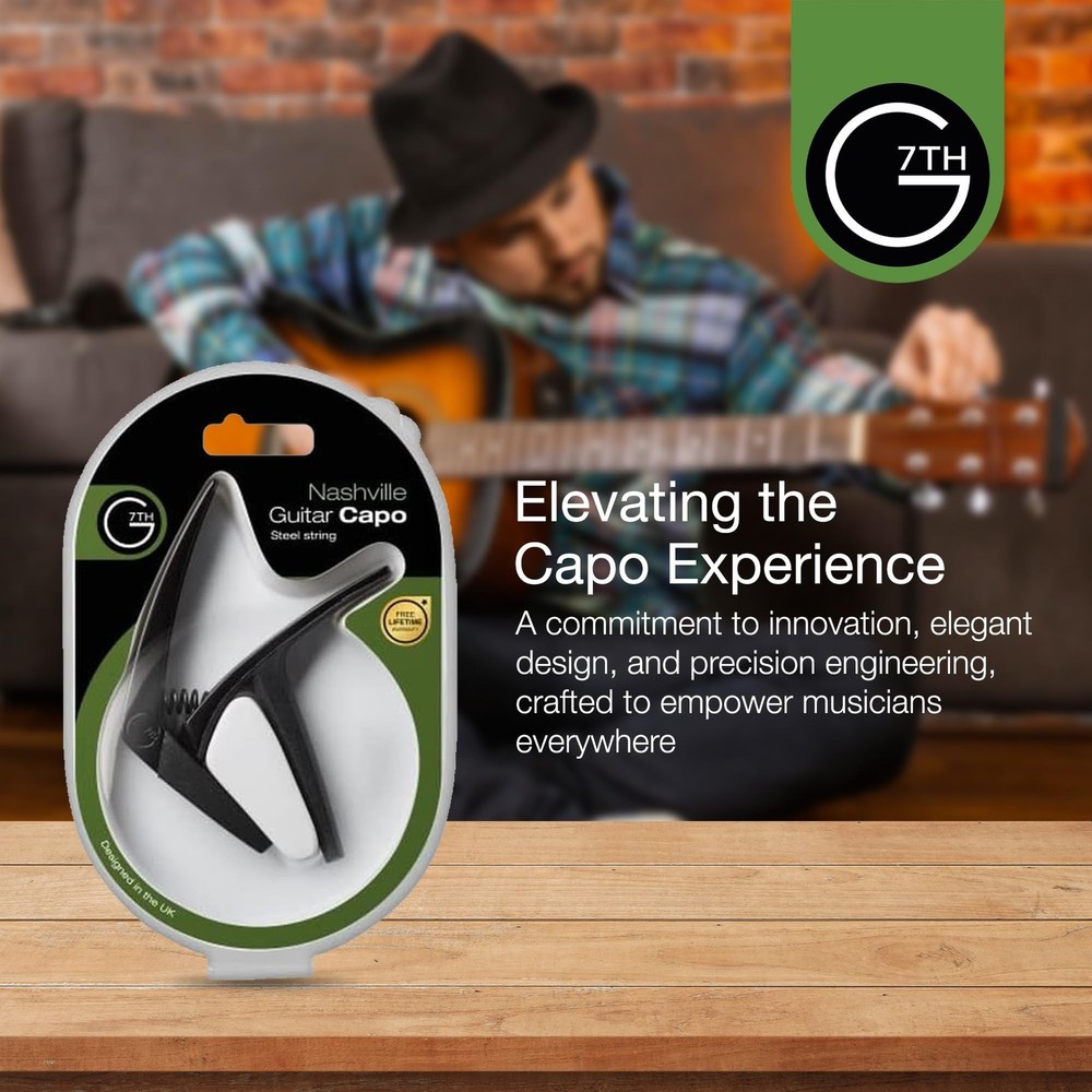 G7th Nashville 6 String Capo, Satin Black