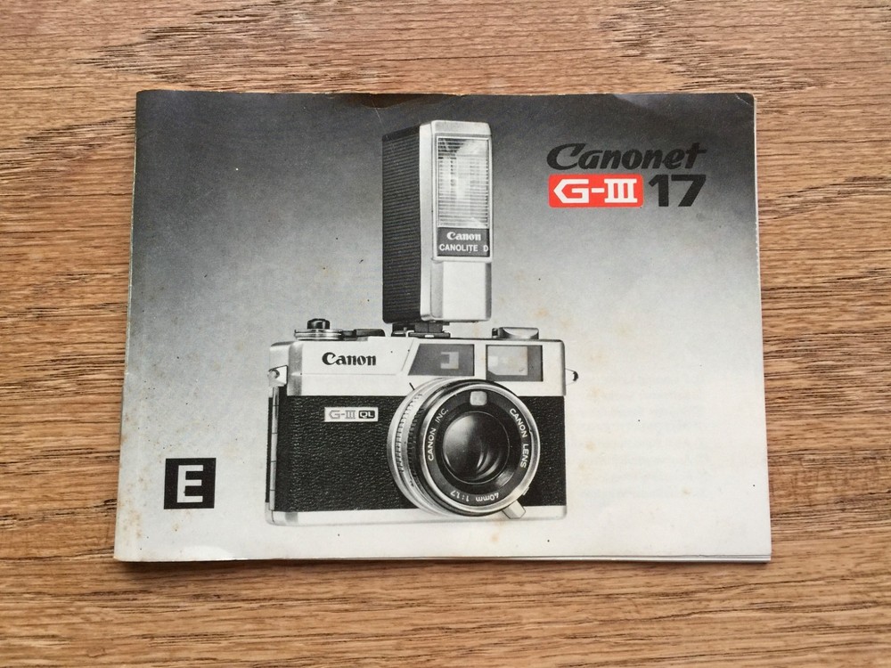 Ganonet G-III 17 manual book