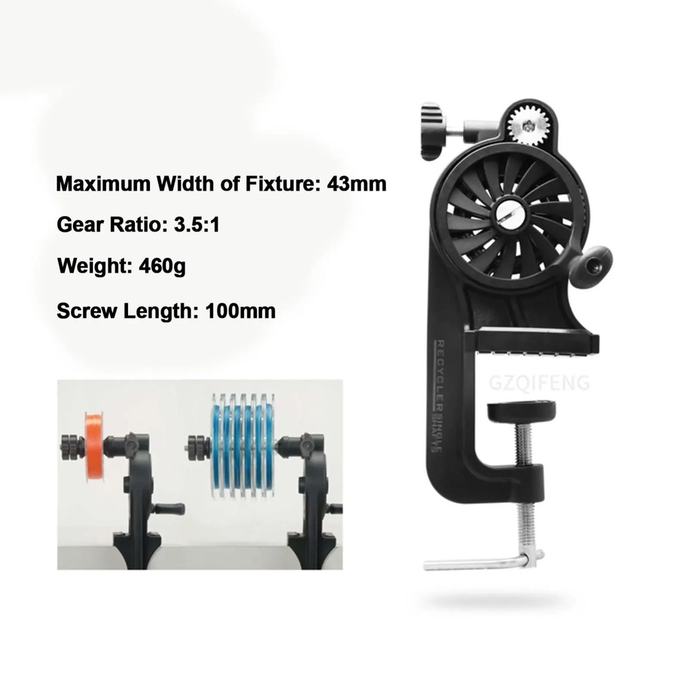 Fishing Line Winder Spooler Table Clamp Adjustable Reel Spooling Machine Tool