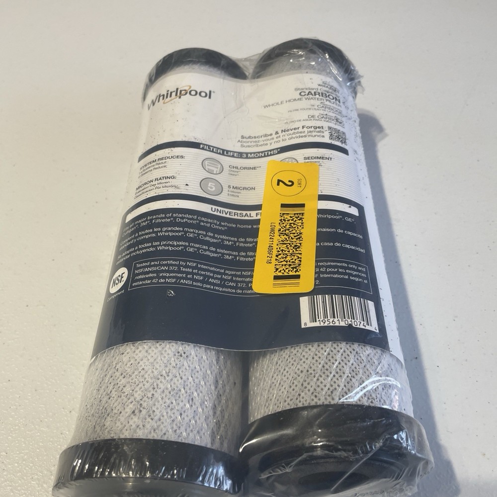 Whirlpool Standard Capacity Carbon Whole Home Water Filter - 2 Pack - WHA2BF5