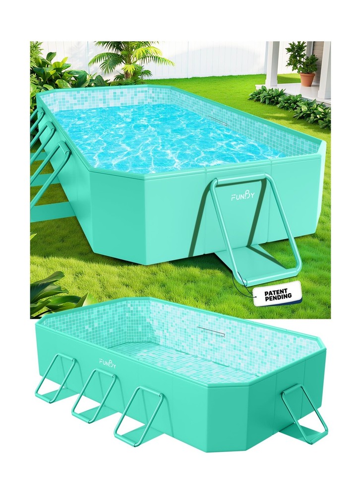 Foldable Pool, Foldable Swimming Pools, Large Folding Pools for Adults, Non-I...