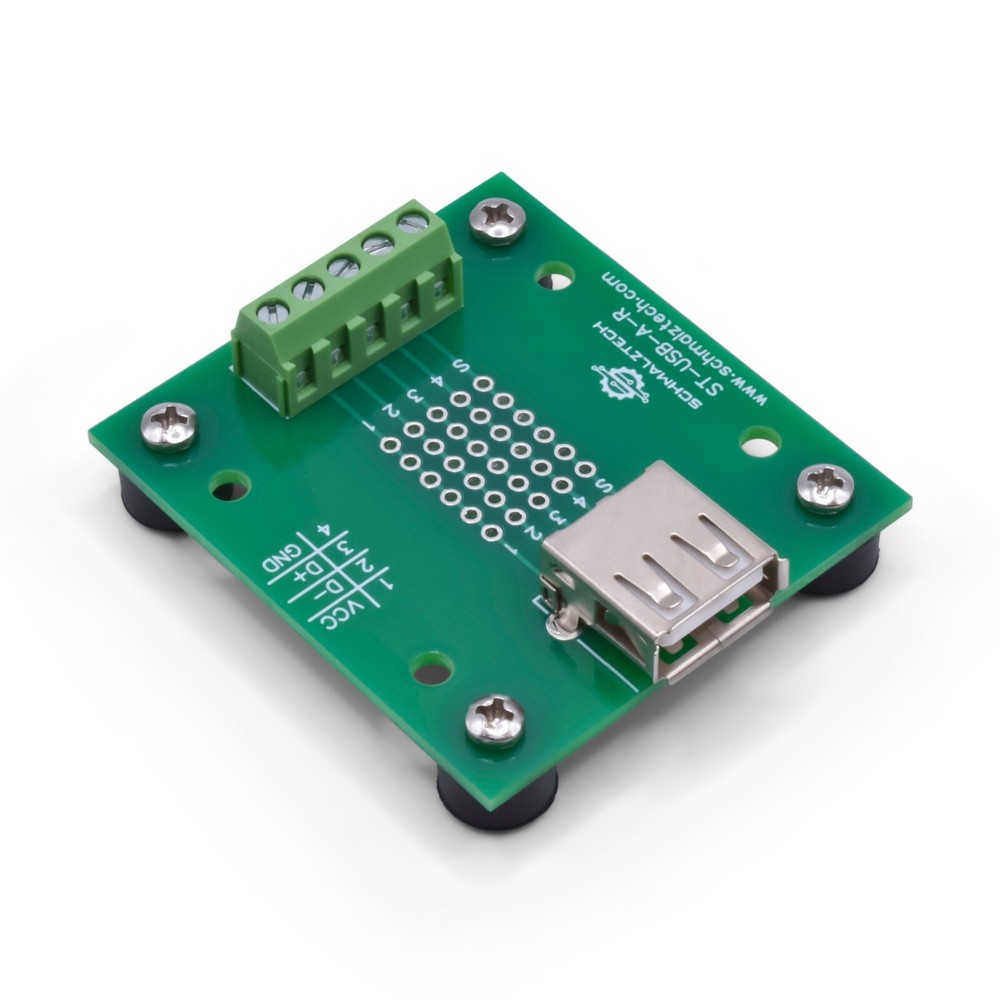 USB Type A Screw Terminal Breakout Board / Interface Module ST-USB-A-R-FT