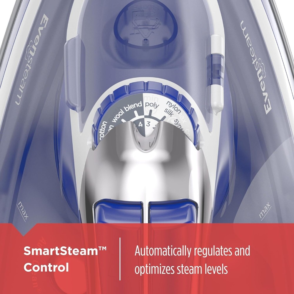Black & Decker One Step Steam Iron Smart Steam Control (Navy)