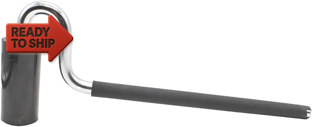 Big Horn 19600 Long Handle J-Roller with Rubber Roller, 1.5 Inches