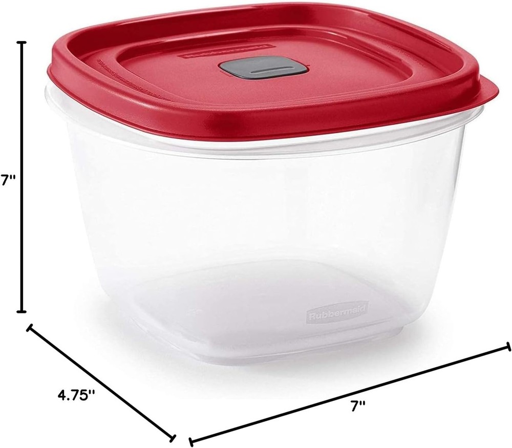 7 cups Food Storage Container 3 Pack Clear