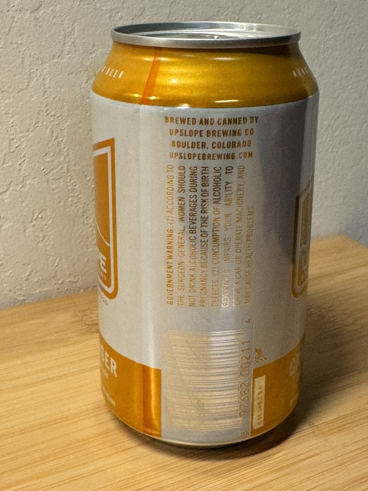 Upslope Craft Lager - Colorado - Empty Beer Can Bottom Opened