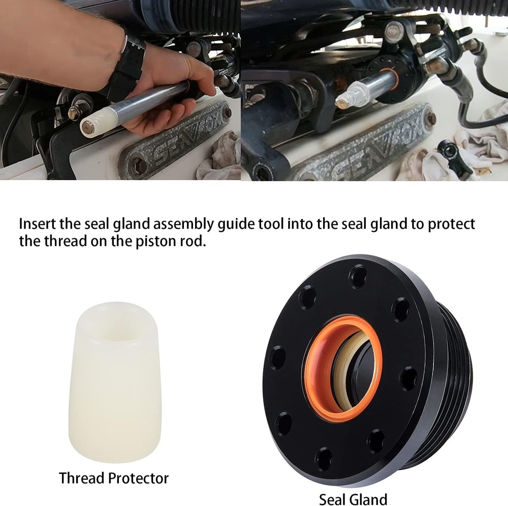 HS5157 Front Mount Hydraulic Steering Cylinder Seal Kit & Support Bracket Puller