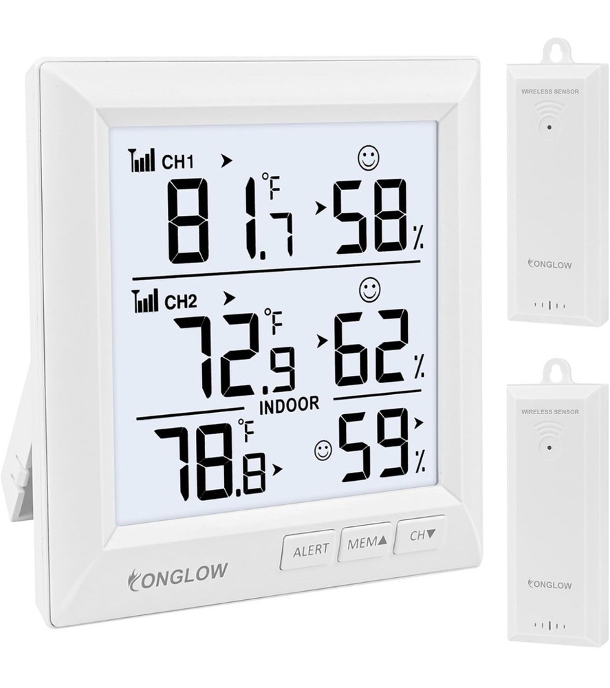 Conglow Multizone Wireless Thermometer With Digital Display
