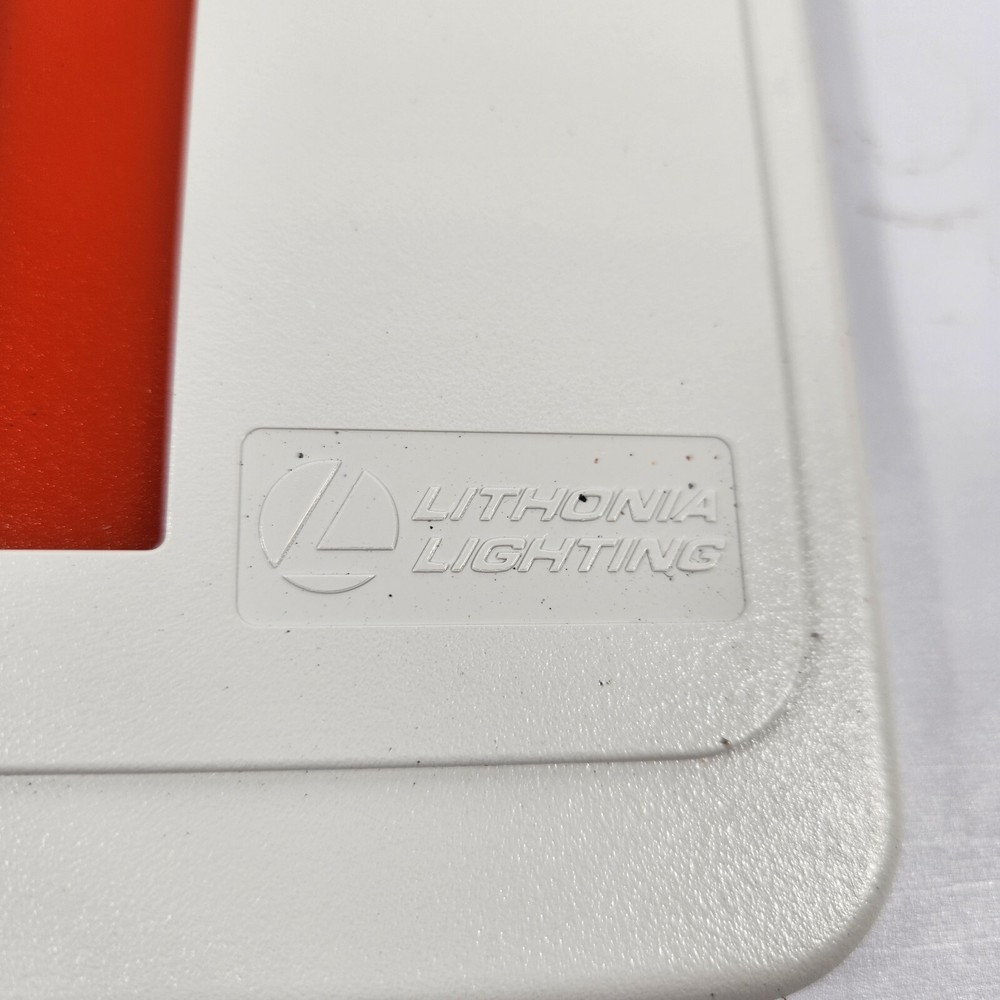 EXIT SIGN FRONT Red Letter Replacement Plate Face Cover Lithonia Lighting