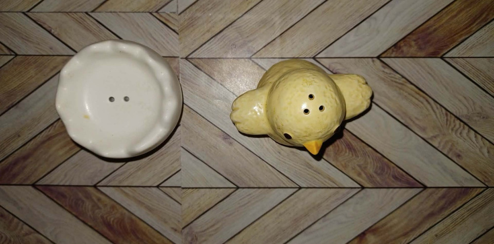 Chick & Egg Stacked Salt & Pepper Shaker Set Easter