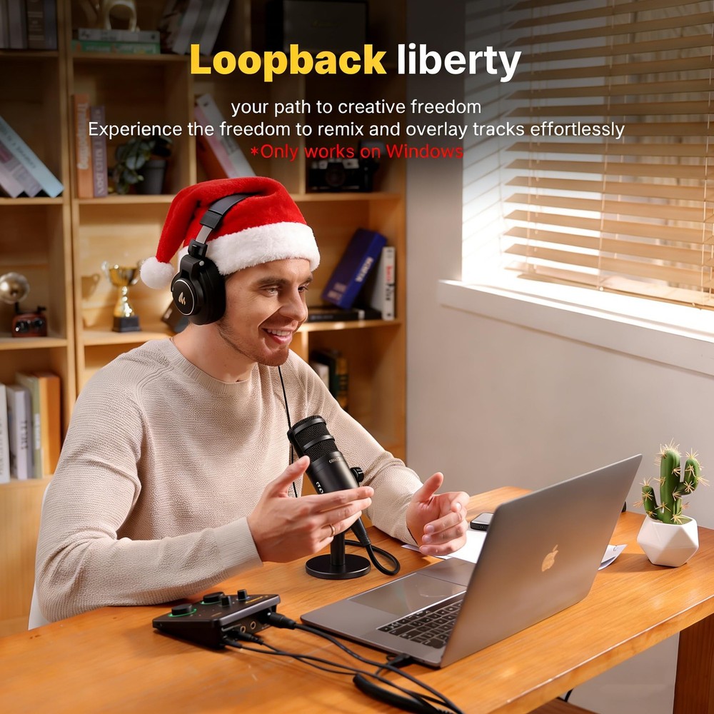 USB Audio Interface for PC: Interface with XLR Input 24-bit/192kHz Routing